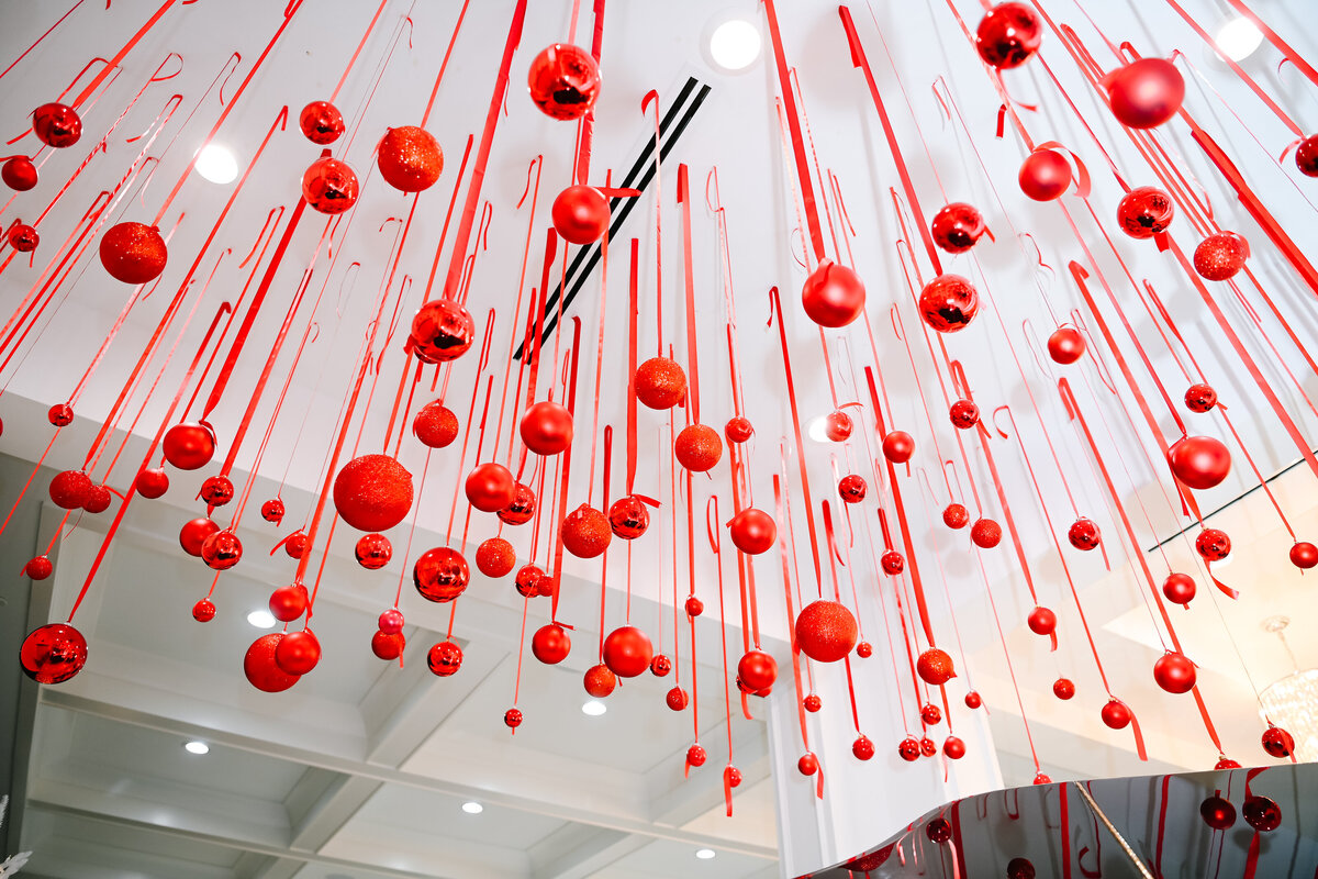 Luxury holiday decor installation by The Works Collective | immersive seasonal event design for a private residence.
