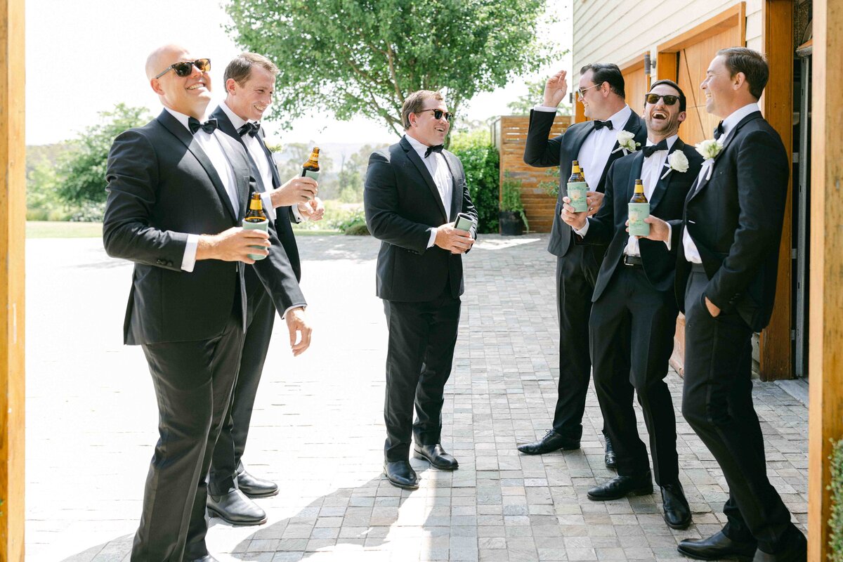groom with his groomsmen