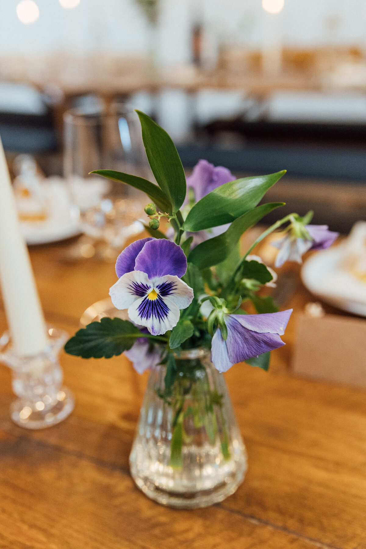 Table decor at The Free Company wedding