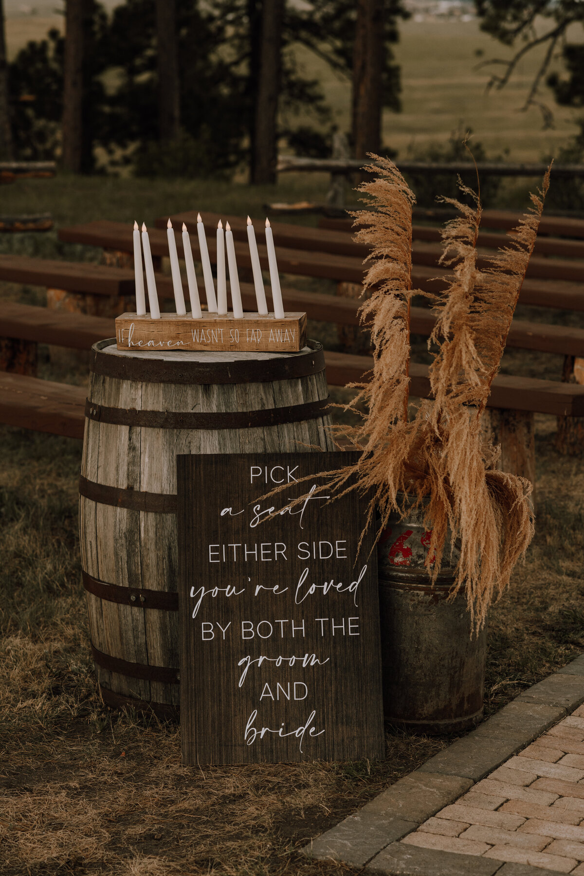 younger ranch wedding ceremony