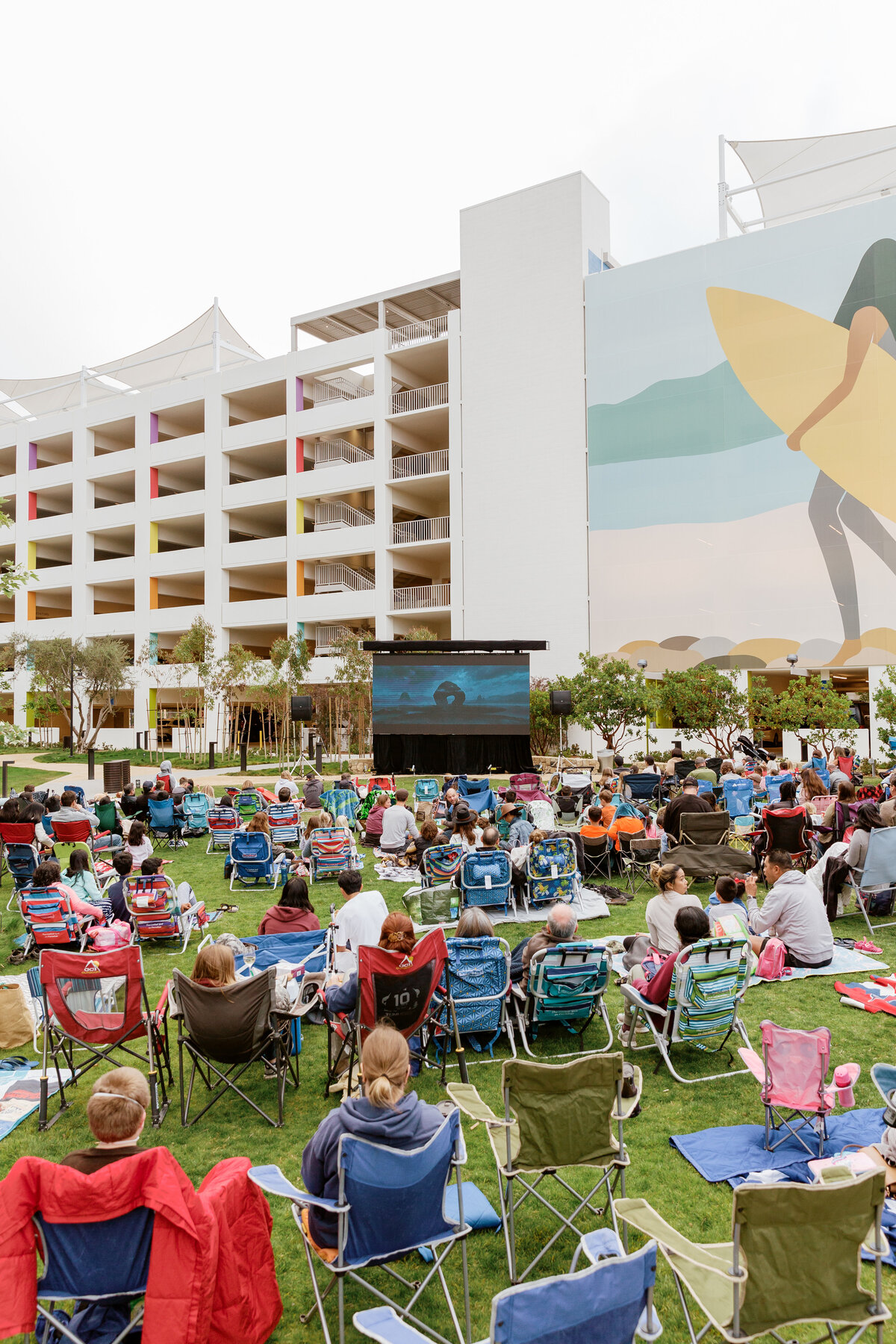 A family friendly movie night at One Paseo