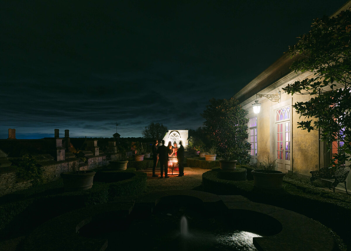 chloe-lowe-wedding-euridge-manor-cotswolds-orangery-firepit-terrace