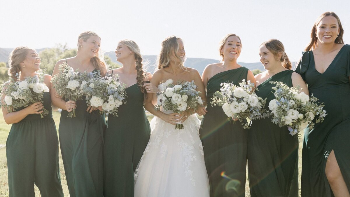 bride and bridal party