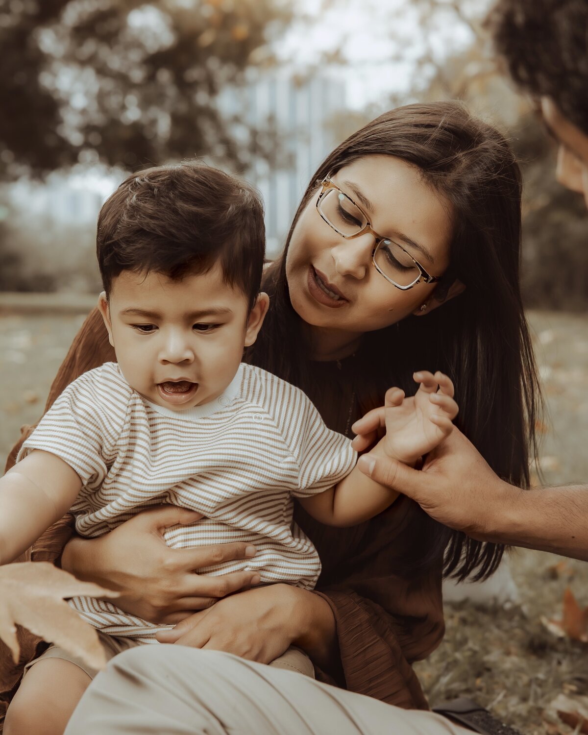 Los Angeles Mom and Baby Sweet Smile