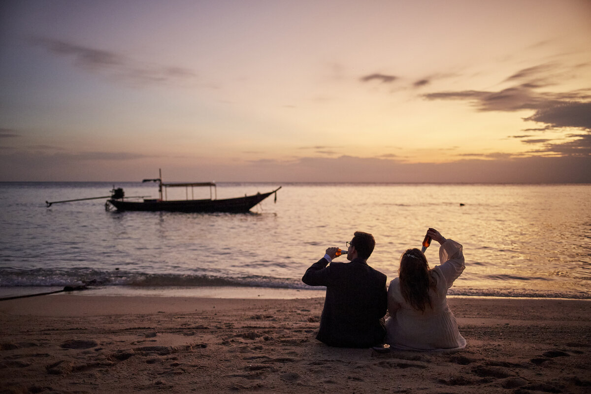 Jessica + Alex Koh Tao Thailand Beach Wedding (11)