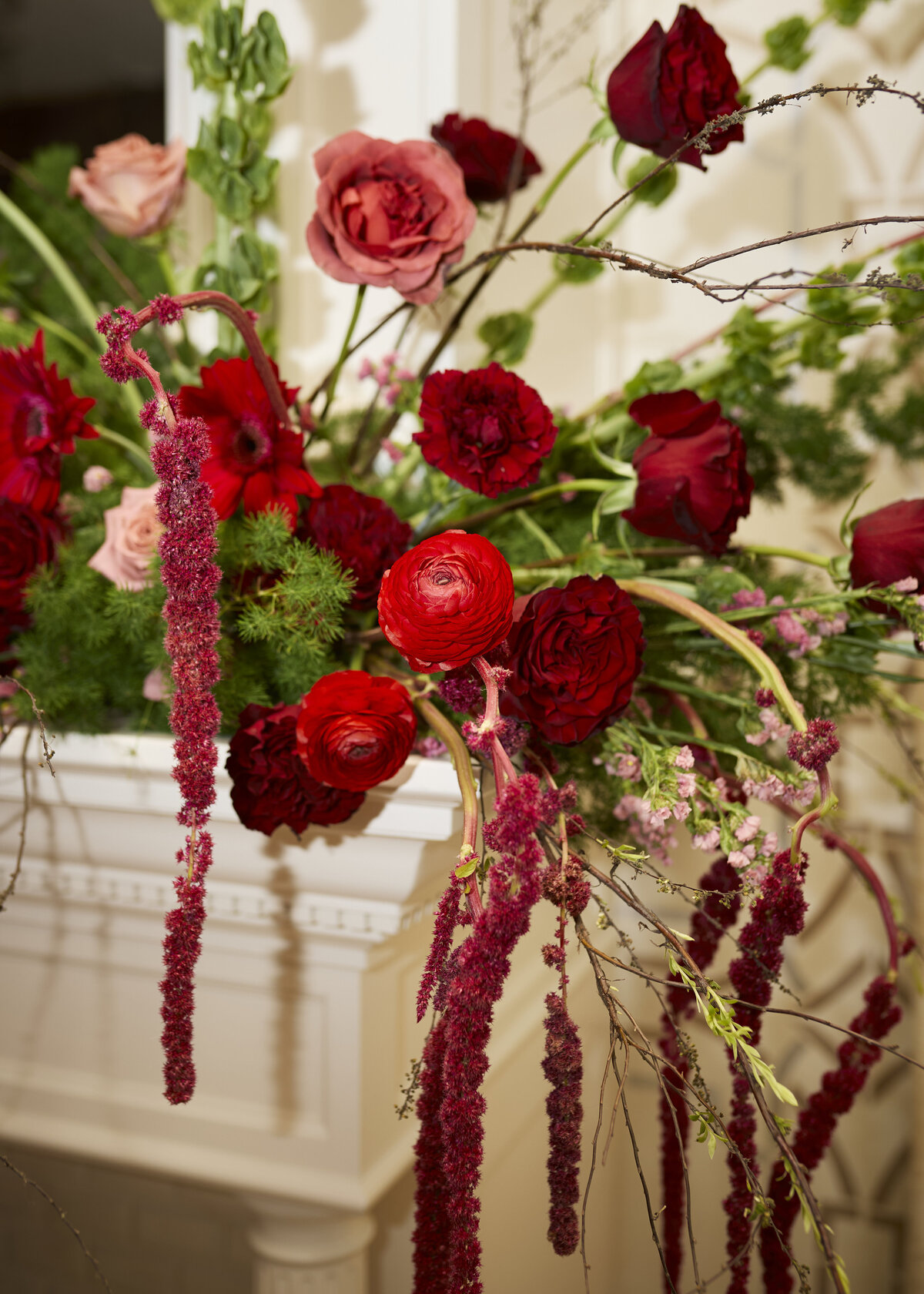 Playful Vintage Wedding Flowers