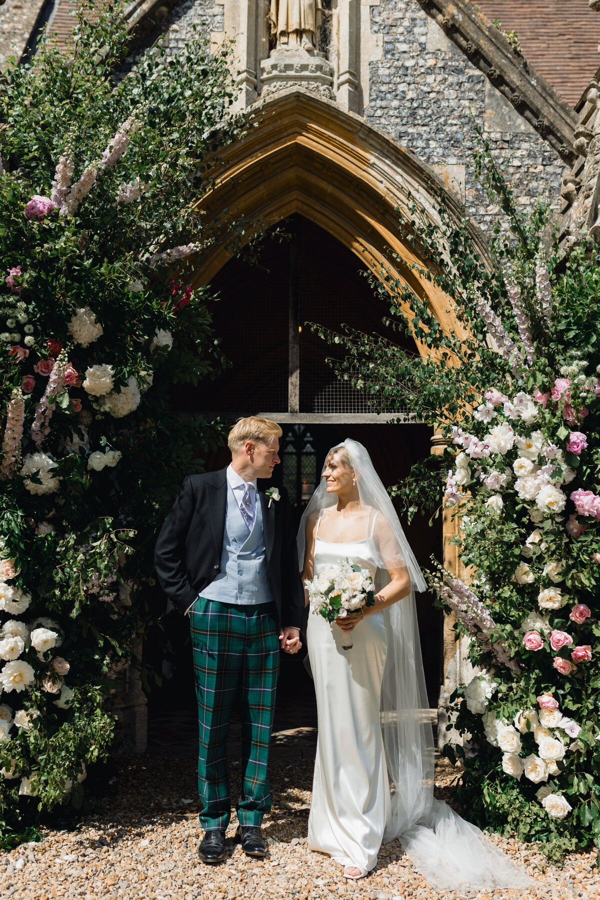 Couple portrait at Welford Park, editorial wedding photographer The Falkenburgs