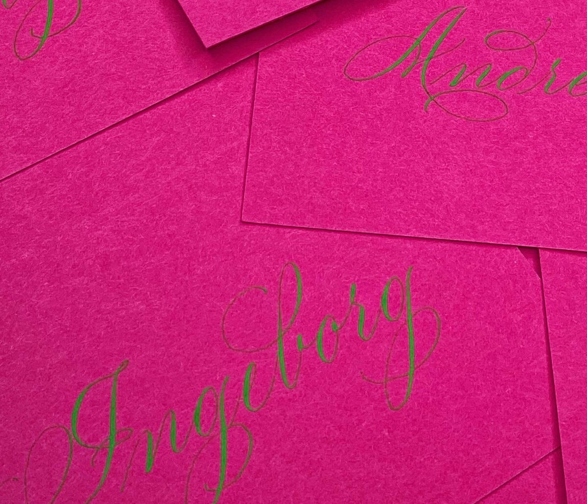 custom place card calligraphy