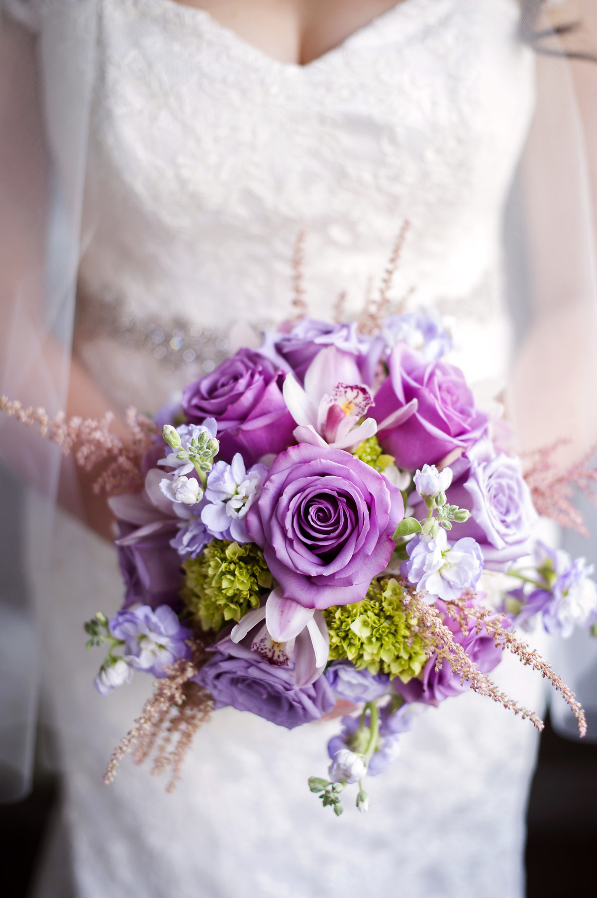 Lilac bridal bouquet