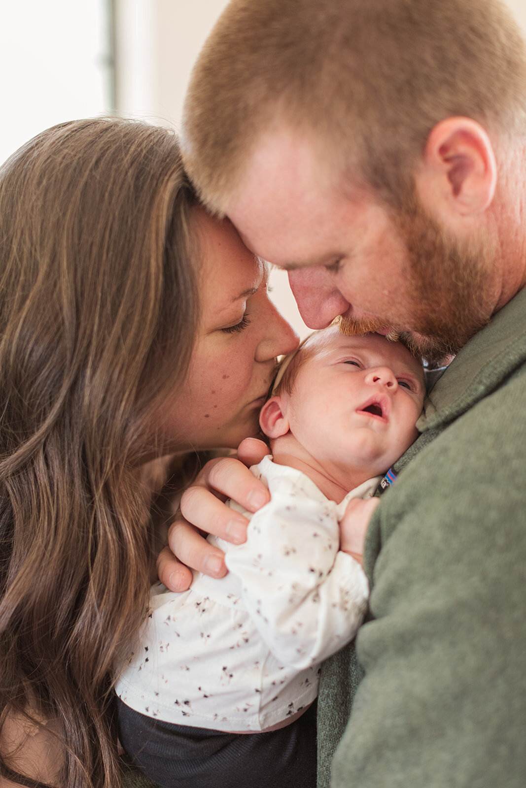 Natural light newborn photography at home