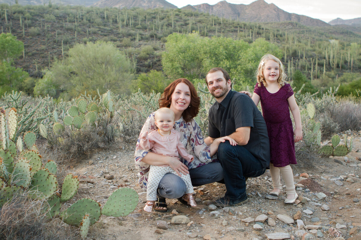 phoenix family session in the desert