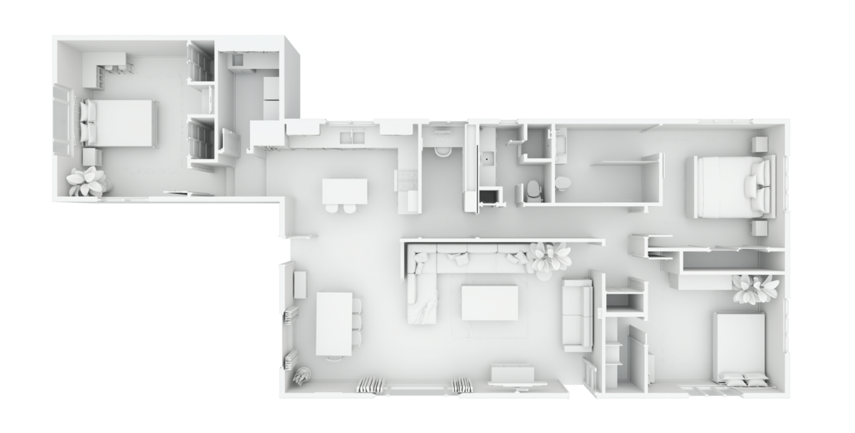 basic 3d floorplan-Furniture kopio