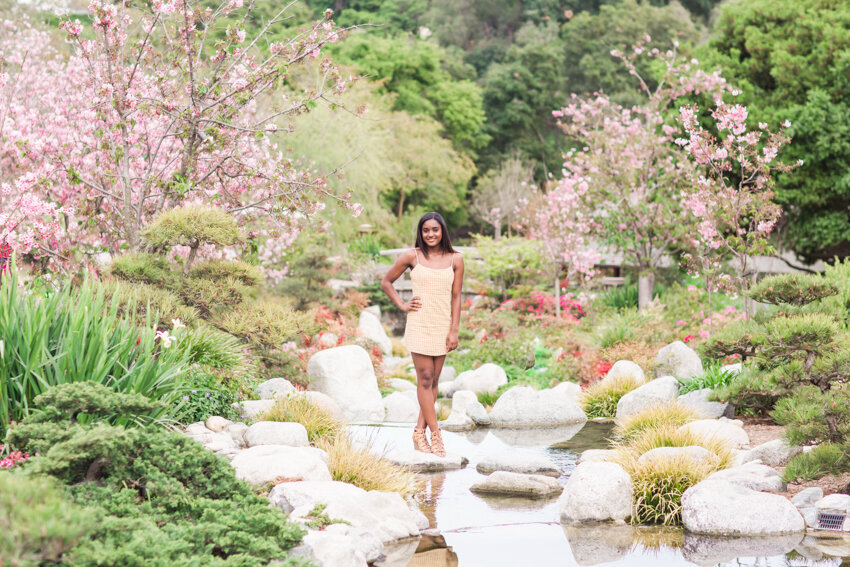 Senior girl in Japanese Friendship Garden San Diego