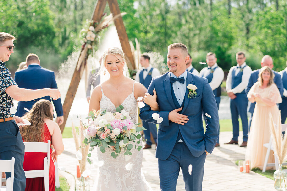 Dereka & Jordan Granville Farms Wedding Ceremony | Lisa Marshall Photography
