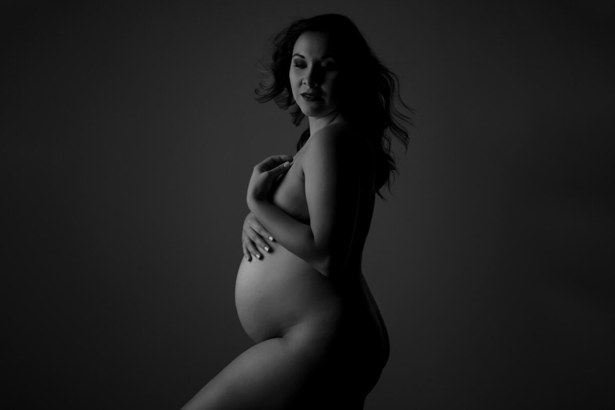 Nude Maternity Portrait in San Antonio TX