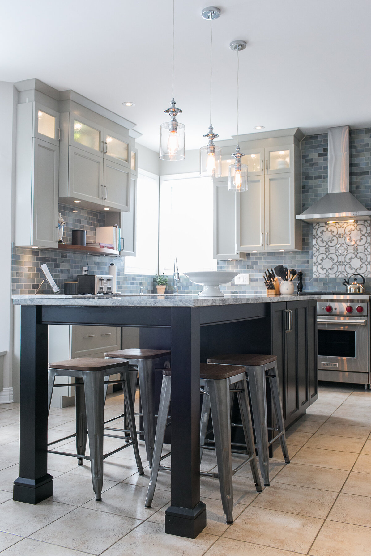 Transitional Marble Moonstone Kitchen (11)