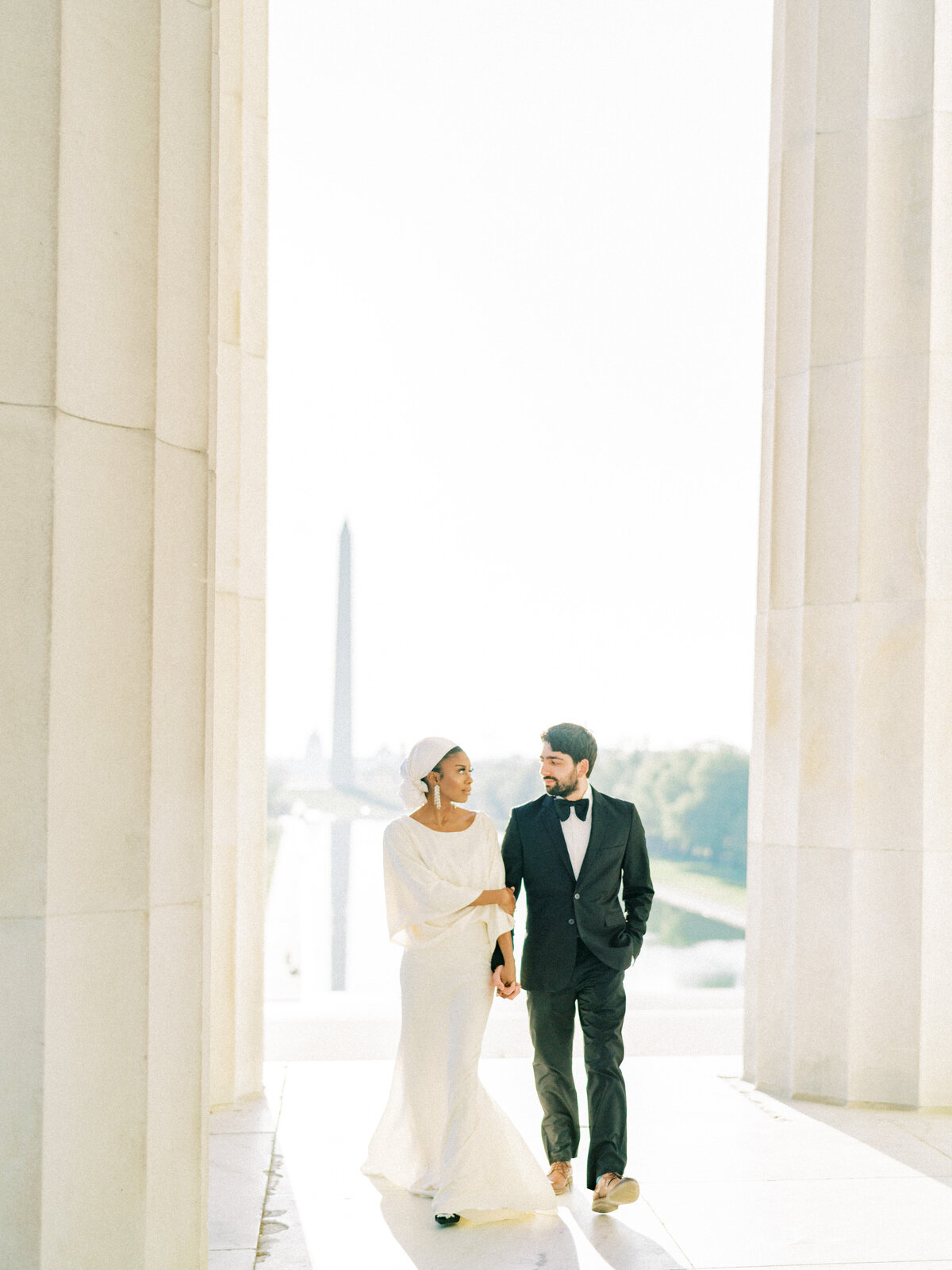 Washington DC Sunrise Lincoln Memorial Engagement Session | Amarachi Ikeji Photography 12