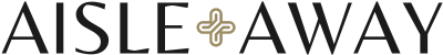 Aisle Away - Long Tagline Gold Cross