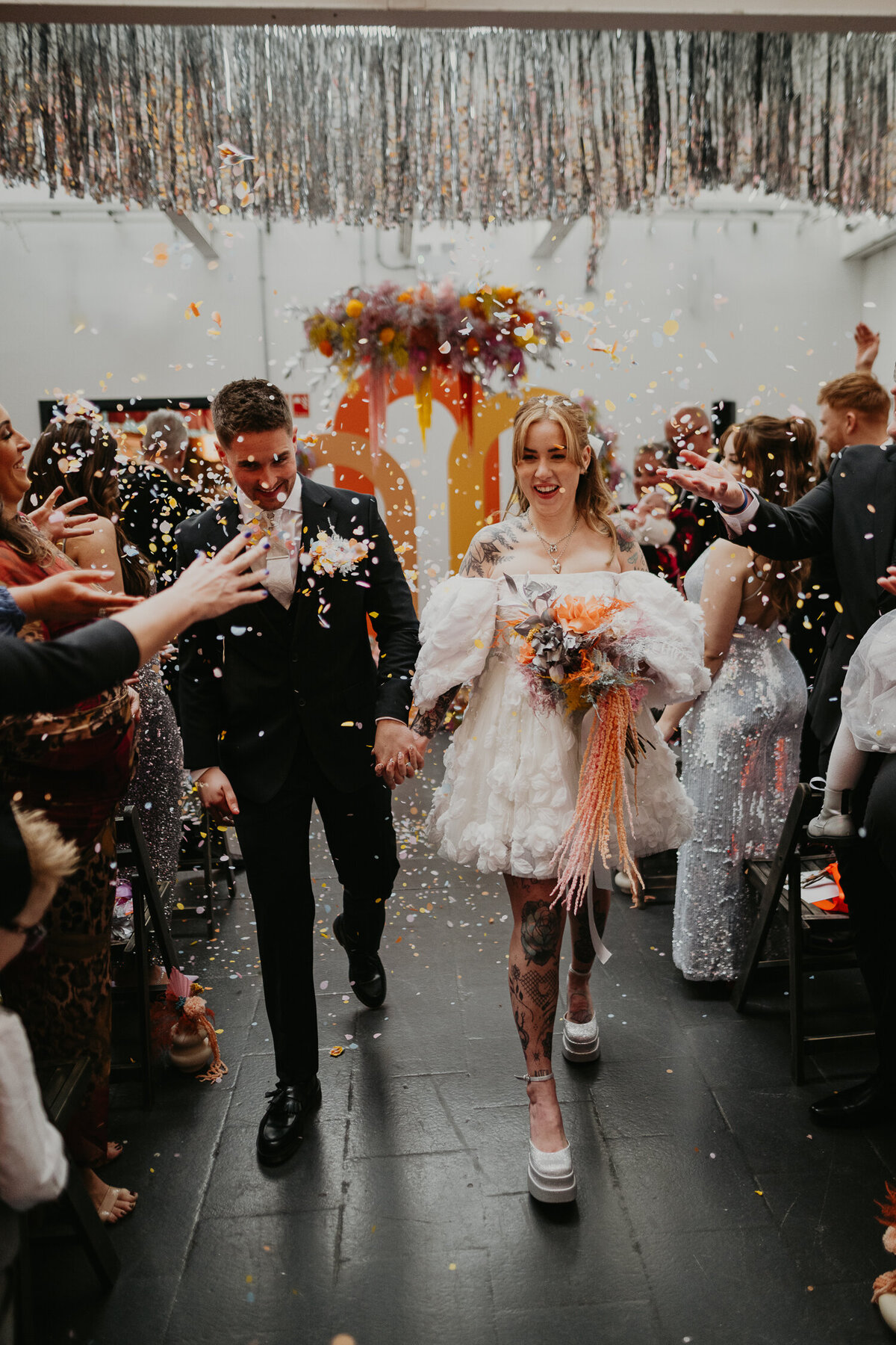Vegas style wedding in Birmingham's Custard Factory.