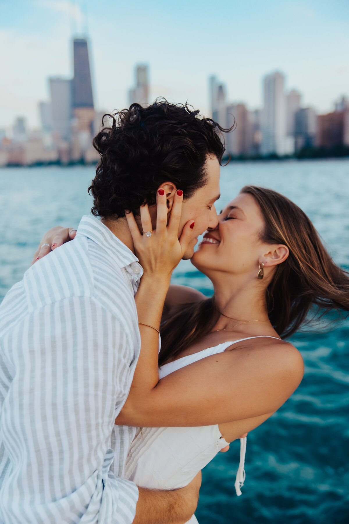 Chicago Engagement Session at North Ave Beach