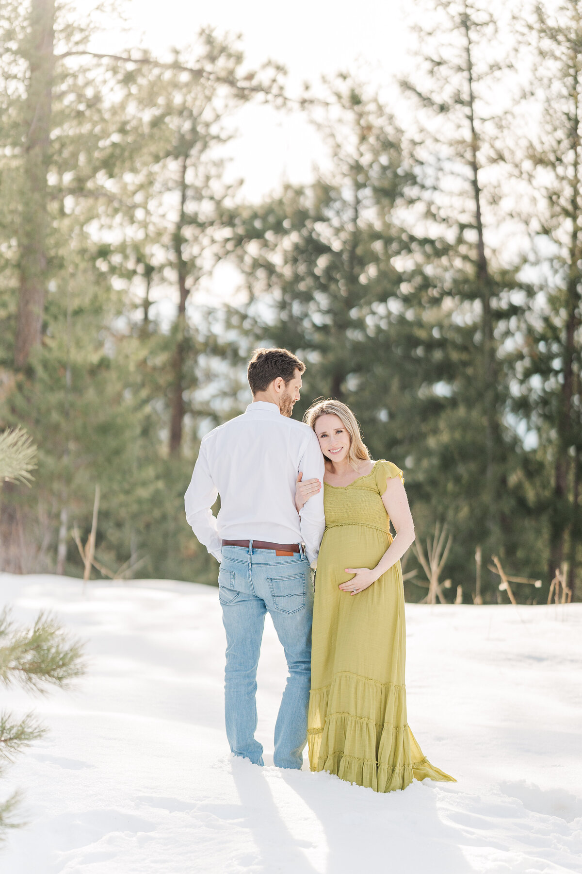 Colorado Winter Maternity Mountain Pictures Mount Falcon Elena Spraguer Photography0038