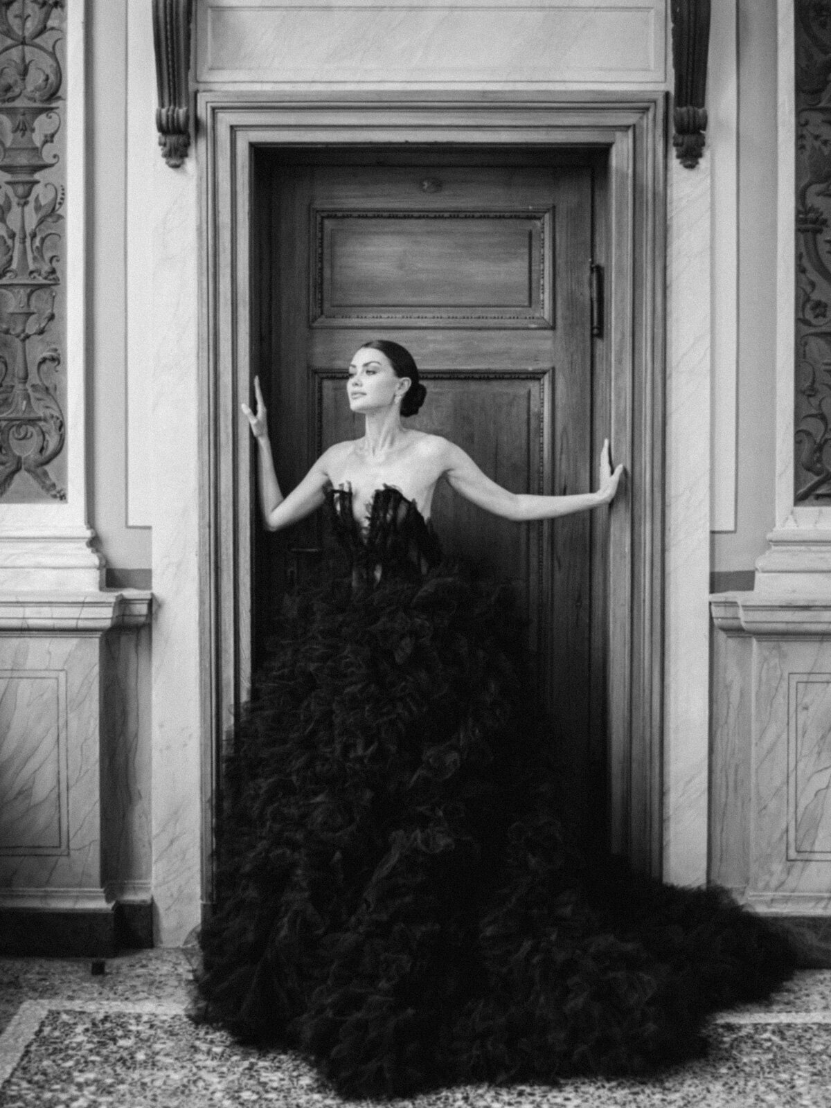 Bride Portraits Villa Carlotta Como (115 sur 125)-2