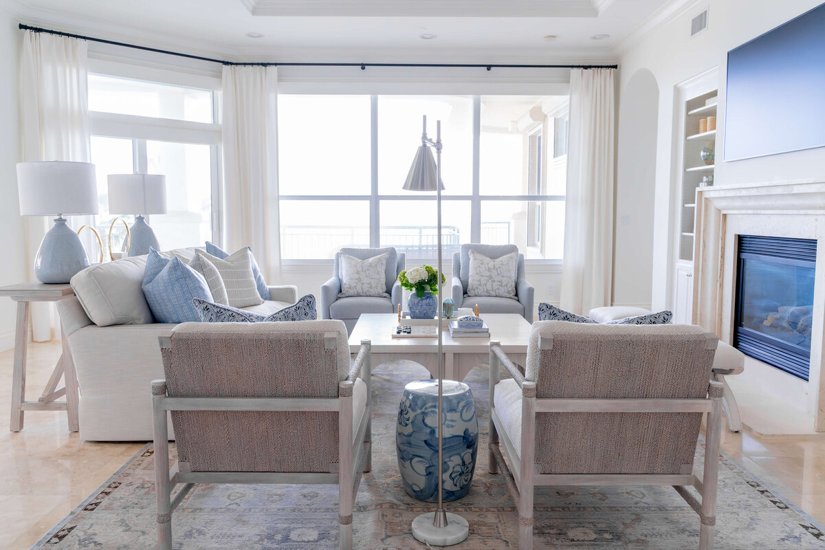 Carlton Dunes Amelia Island Living Room Lola Interiors