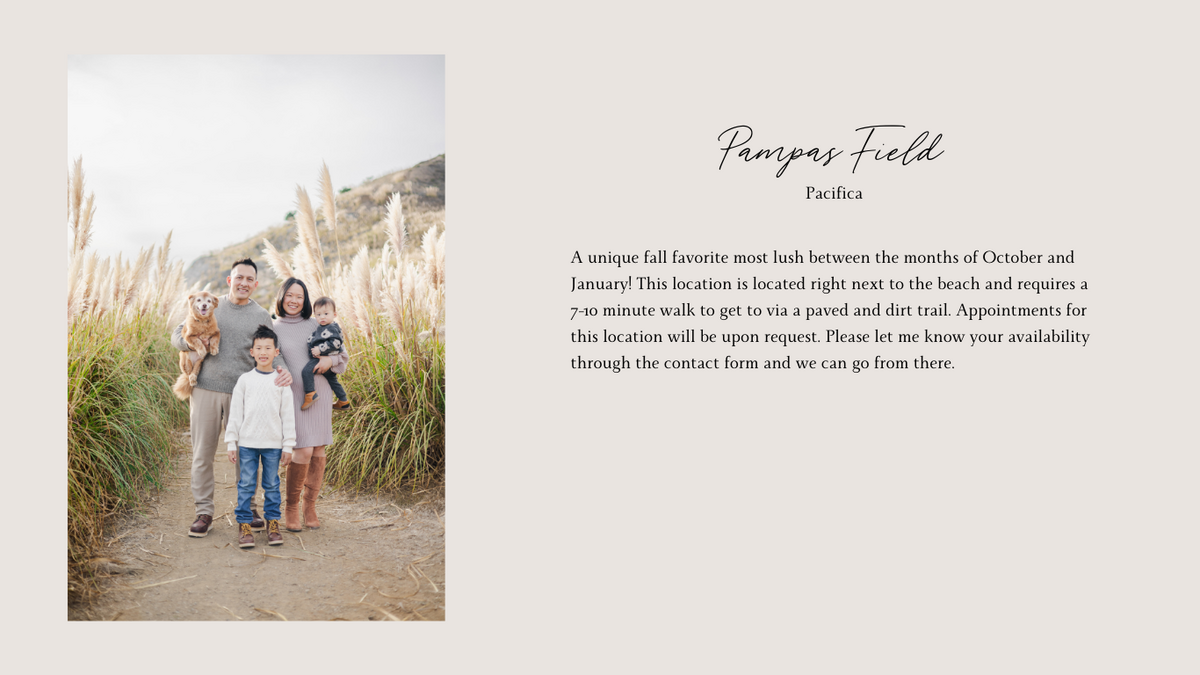 Pacifica Family Session, Rockaway Beach Pampas Grass