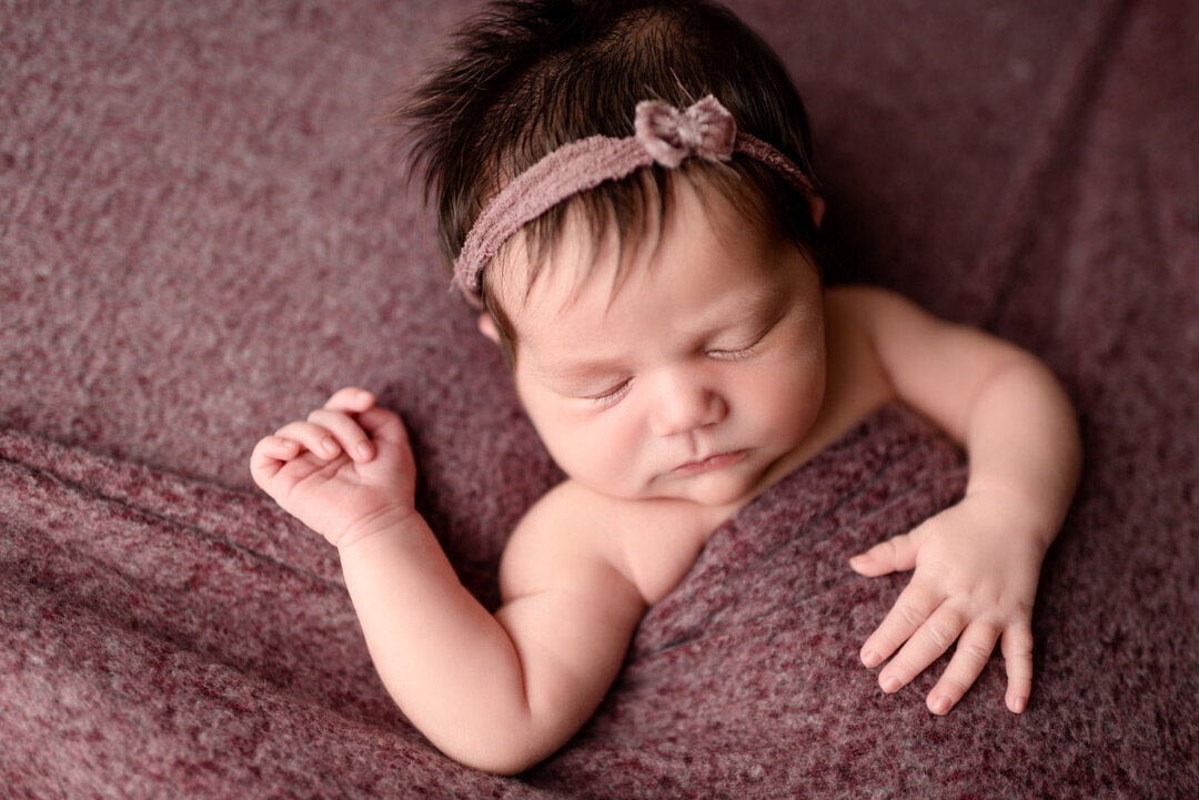Newborn-Photography-Baby-Partially-Wrapped-For-The-Love-Of-Photography