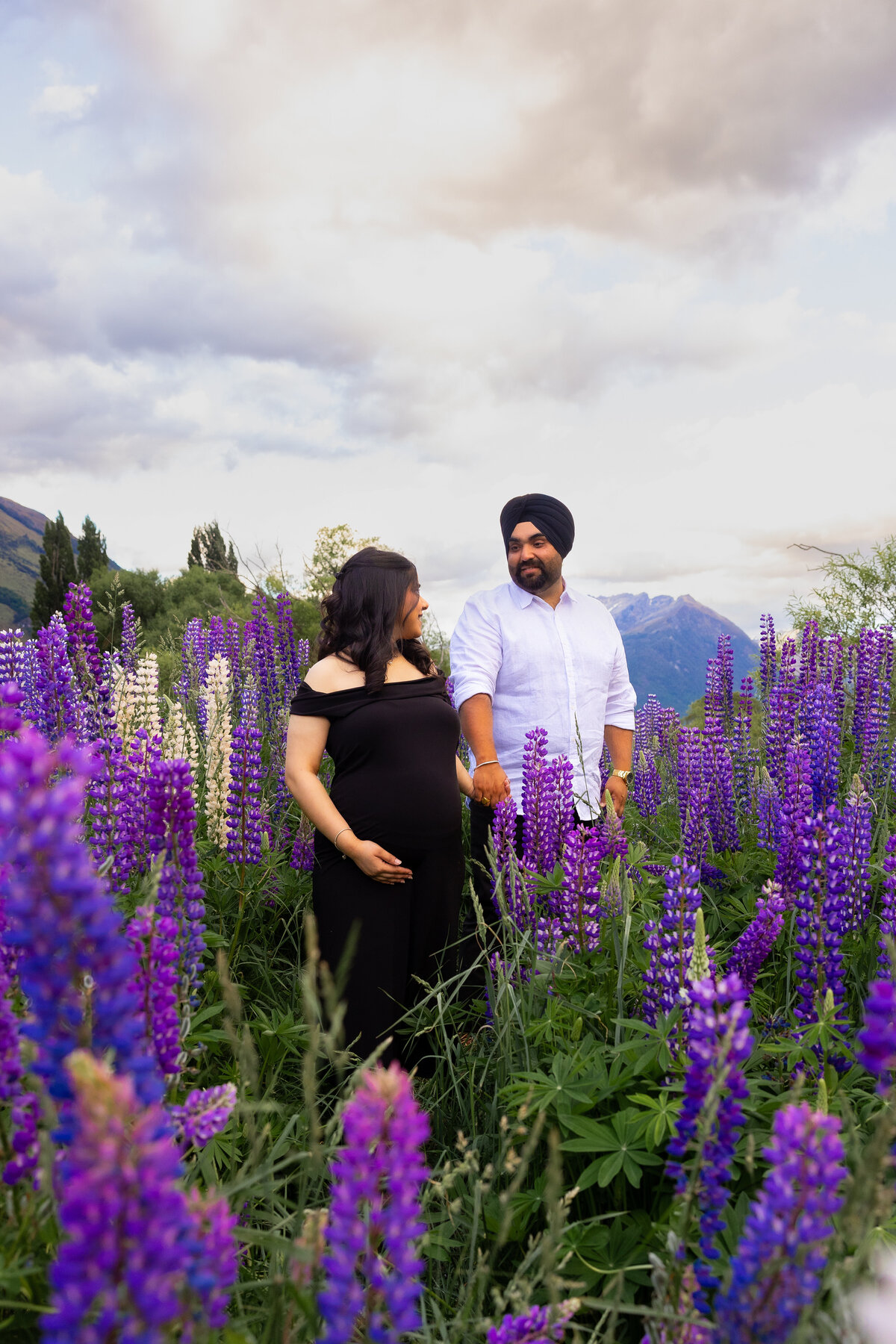 Maternity Photoshoot Queenstown Lupins _ Oh Darling Creative Studio83