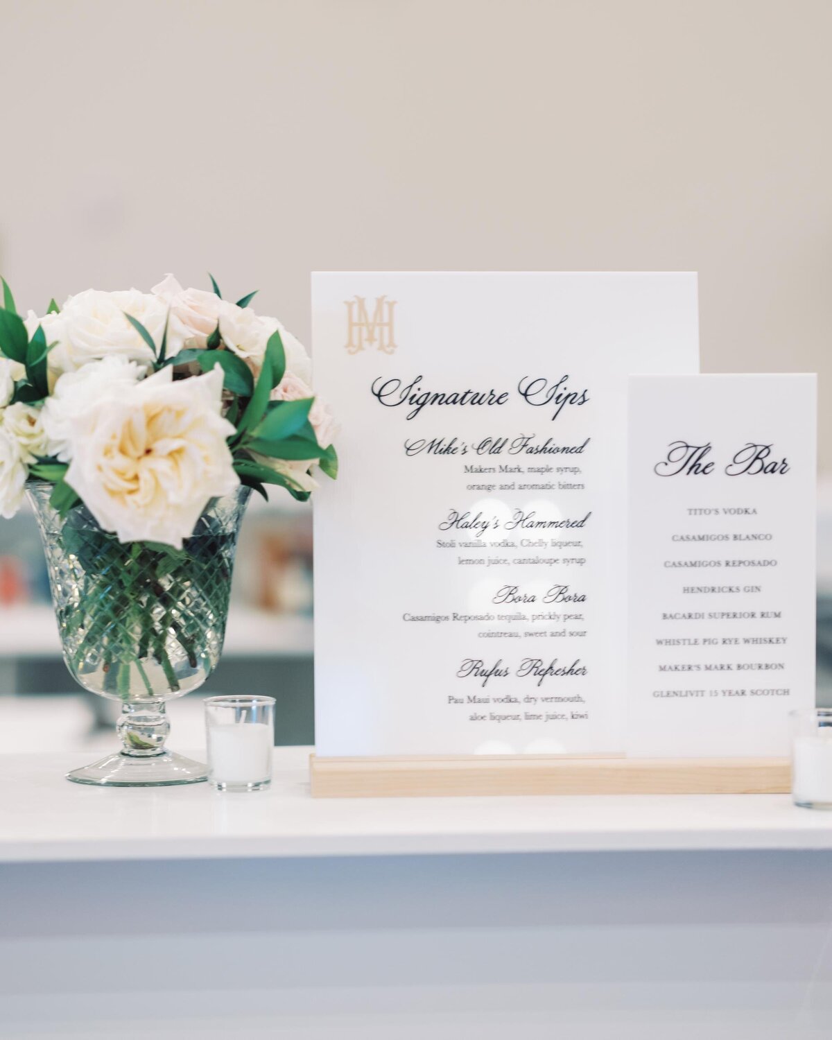 monogram-acrylic-layered-wedding-bar-sign