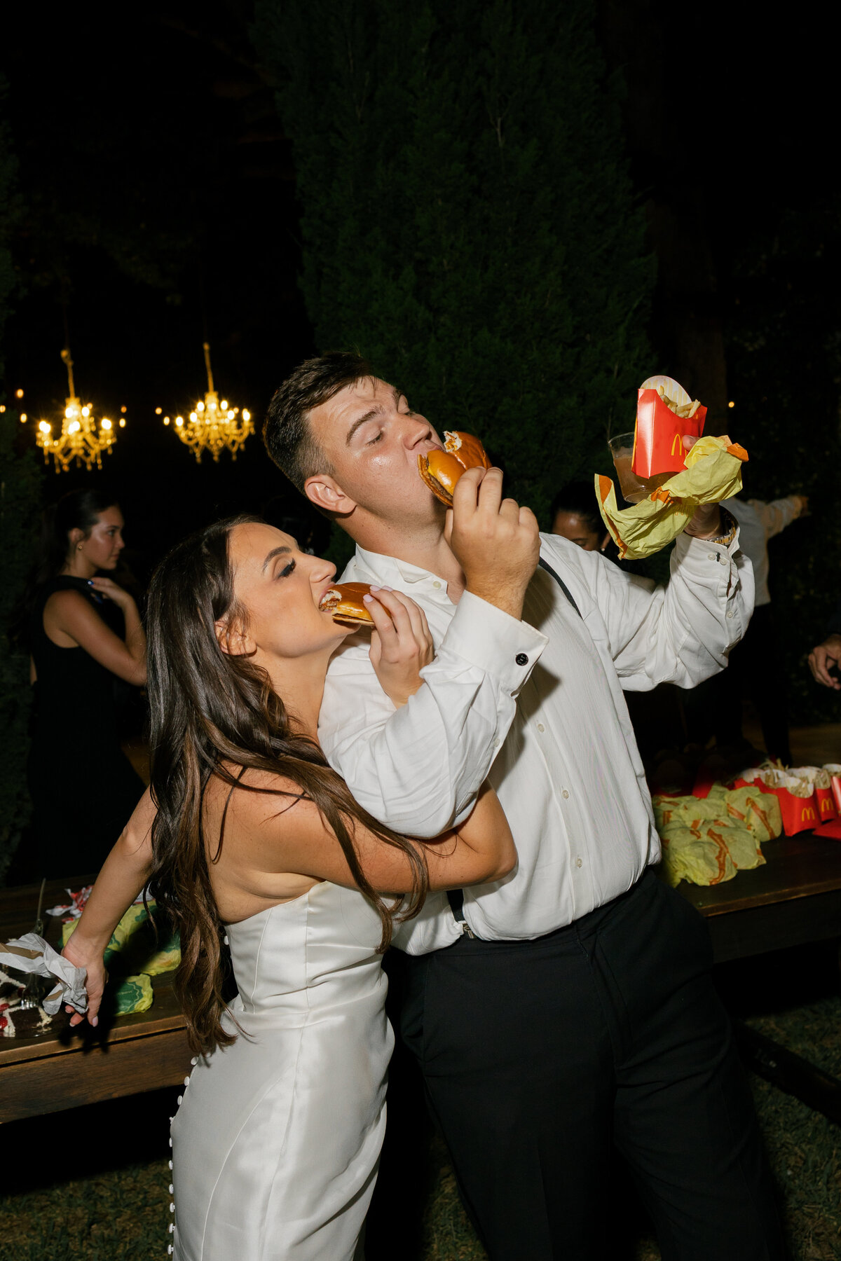 Mcdonalds Catering at Reception  at La Casa Toscana Wedding Venue Fort Myers Florida