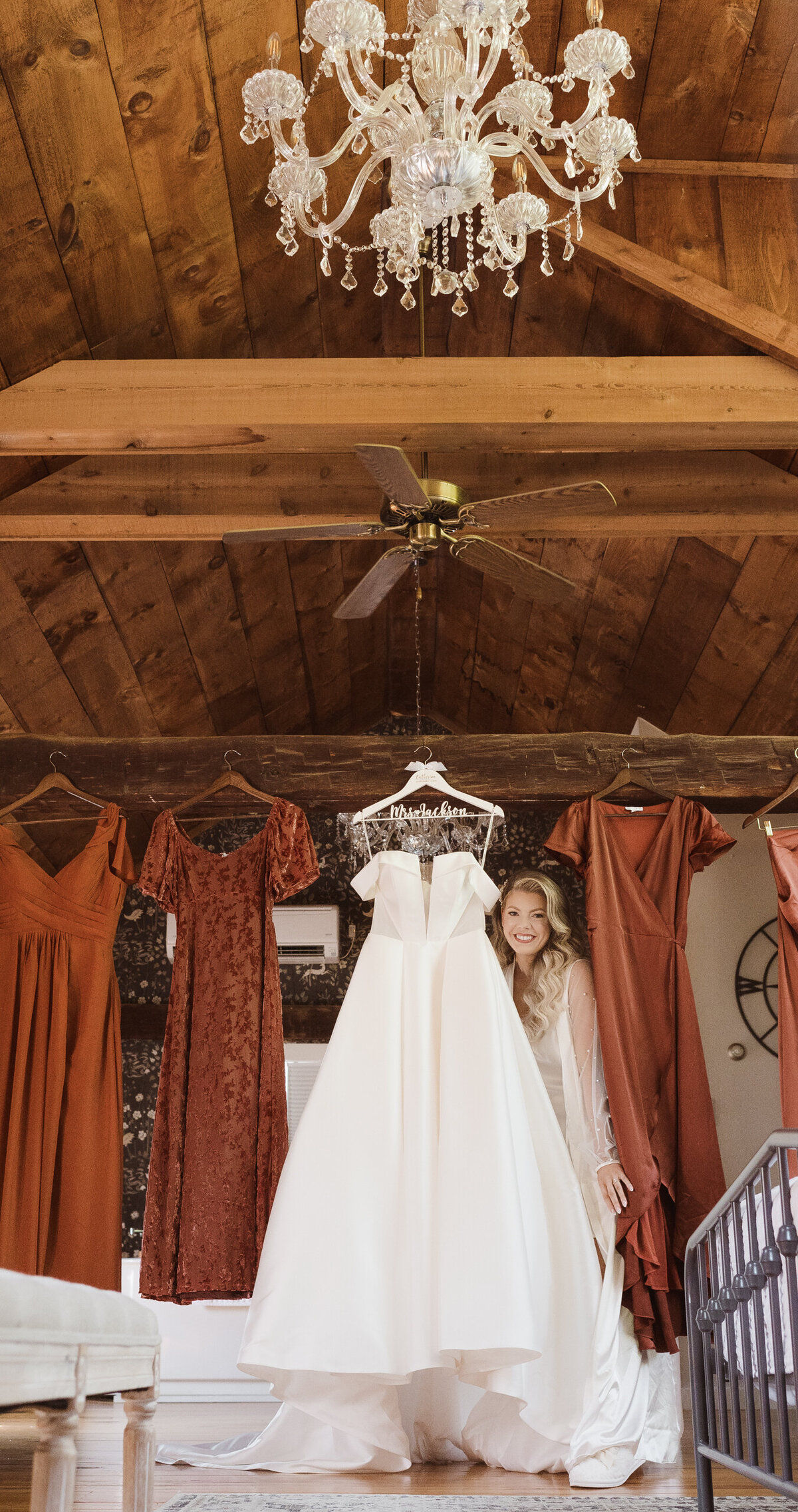 bride portrait with her dress