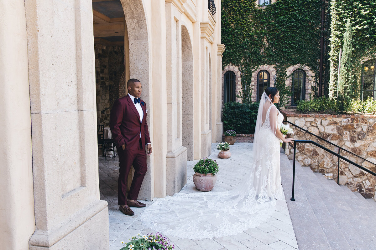 Bella Collina Tuscany Wedding Inspired First Look - Oh niki Occasions - Stanlo