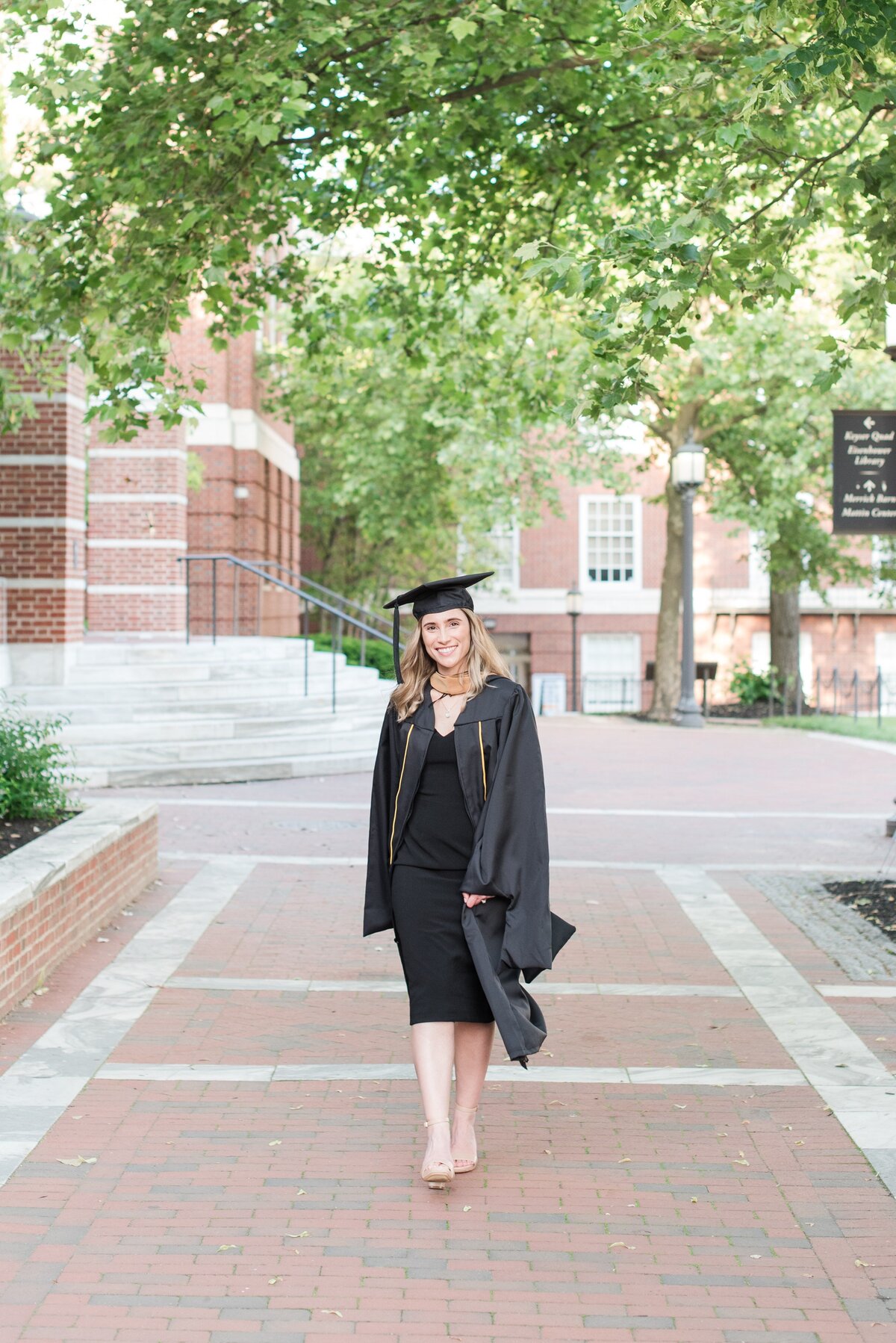 female gard at jhu homewood campus