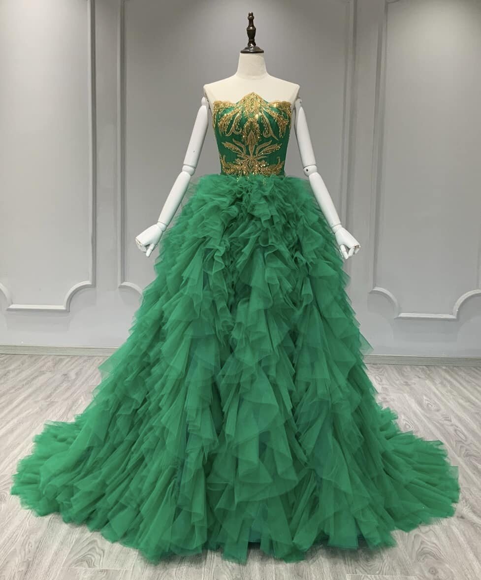 green dress2