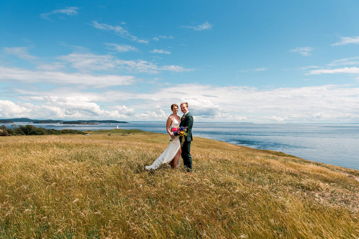 Couple at Roche Harbor Resort Wedding