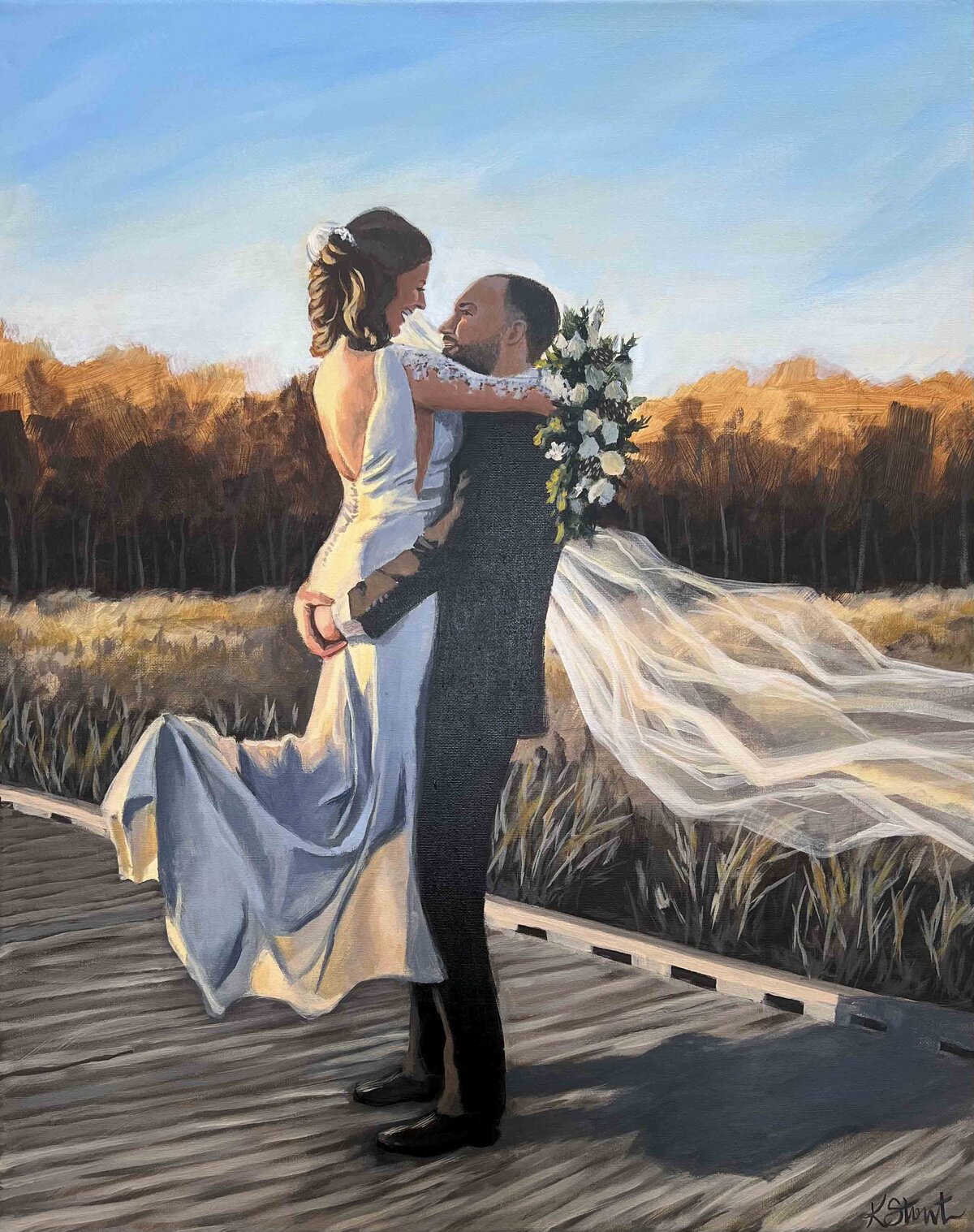 Minnesota Live Wedding Painting
