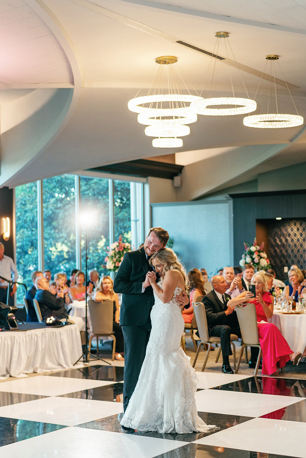 Bride and groom first dance atat Meadowbrook Country Club