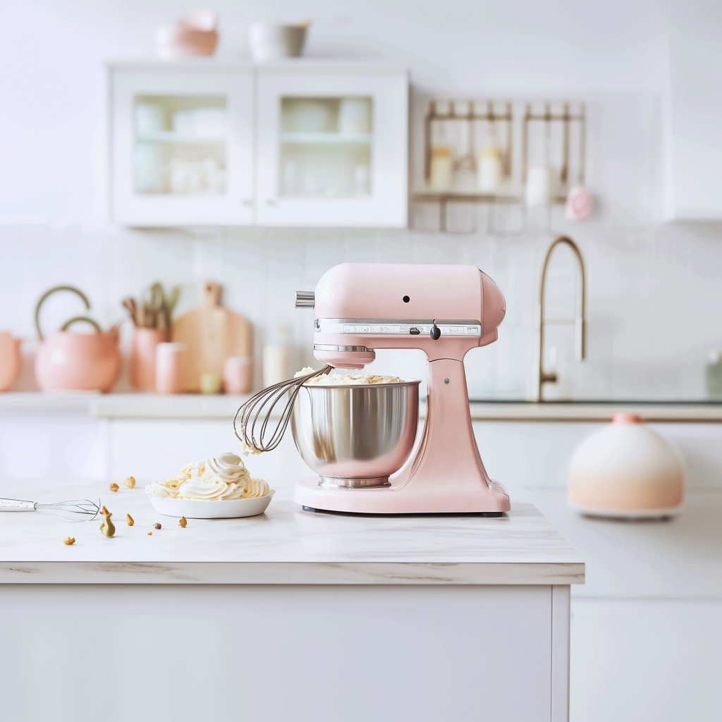 kdurski_86694_a_blush_cake_mixer_with_a_whisk_in_it_with_cake_b_2dac5053-80be-498d-9ec1-476345e6ae85