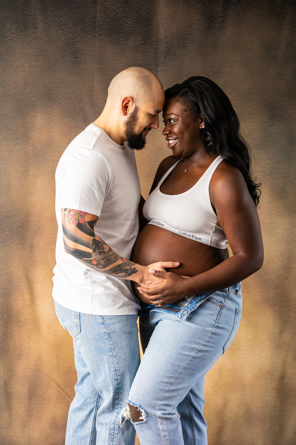 Calvin Klein Maternity Photoshoot, Unedited