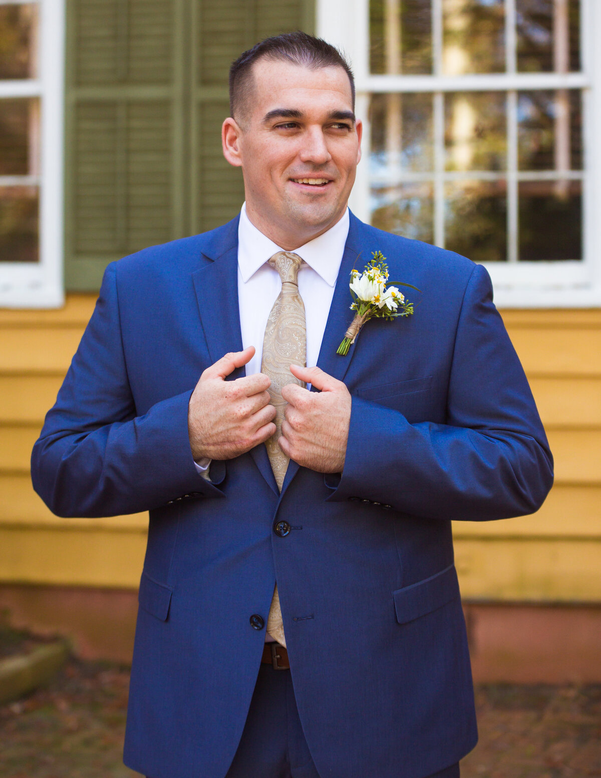 groom at Cold Spring Village Central Florida Wedding Photographer