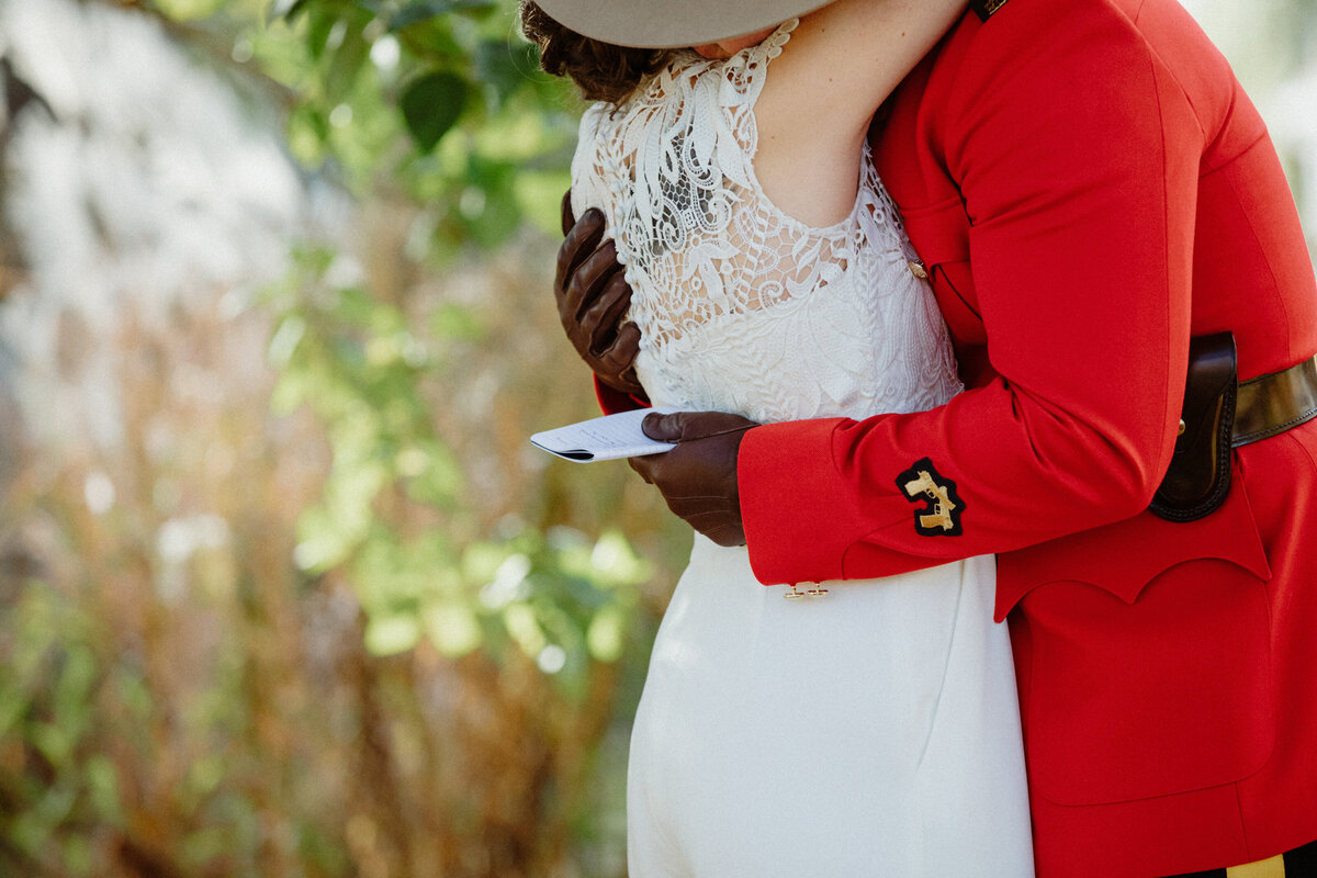 image from an rcmp fall wedding at strathmere in north gower ontario