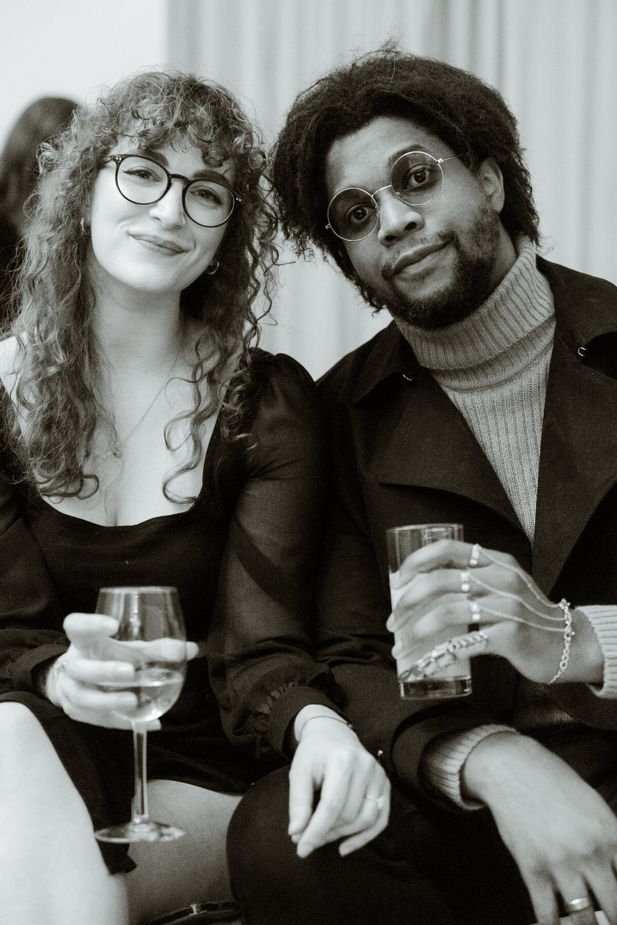Young couple at Montreal Cosmopolitan Fashion Week Welcome Cocktail