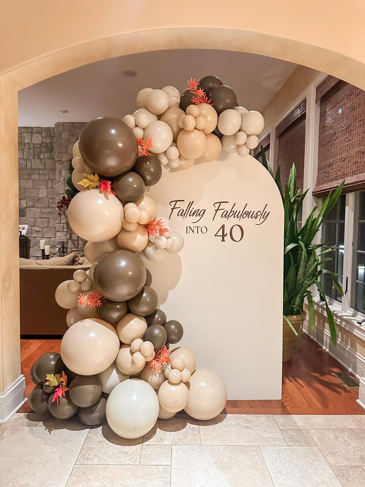 40 birthday balloons