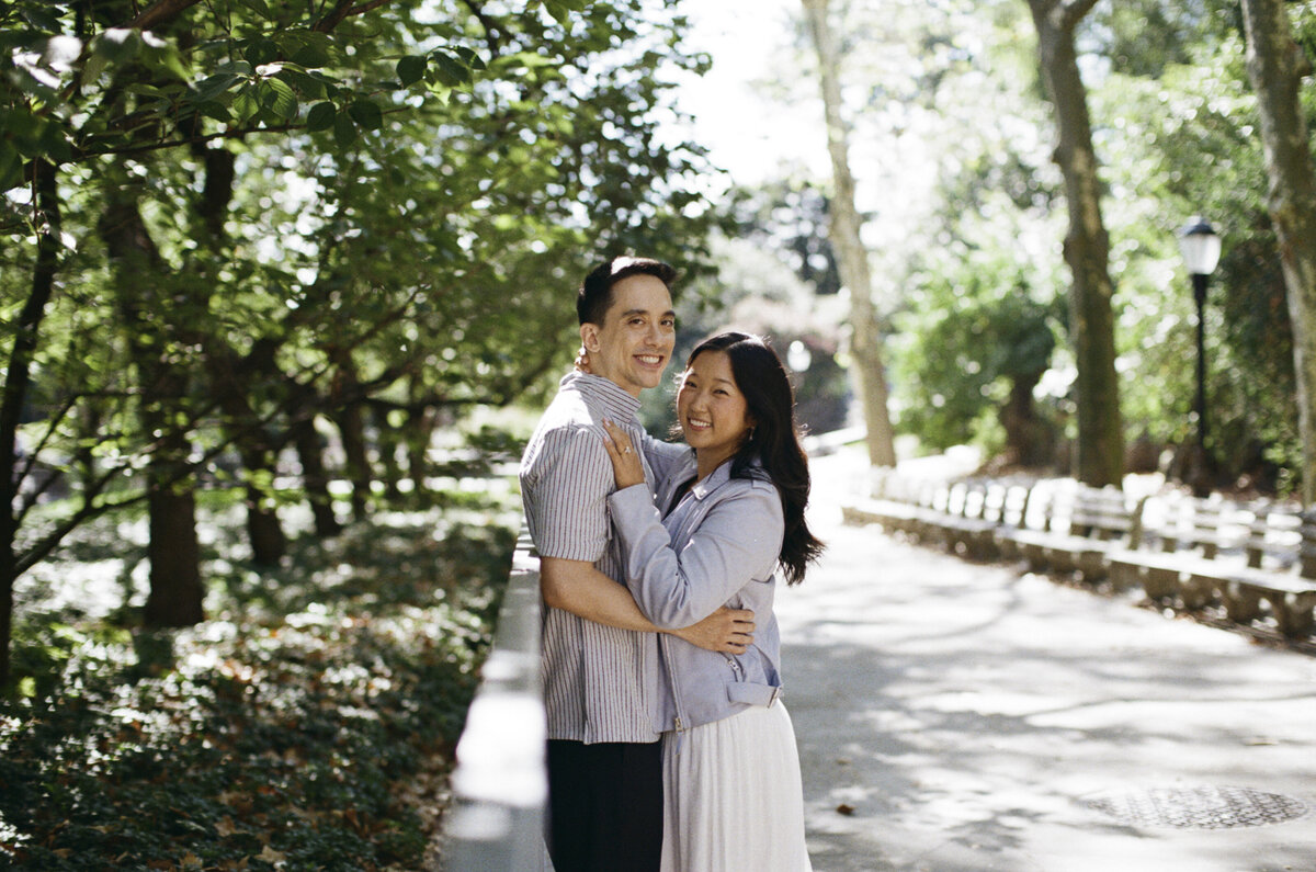 LGBTQ engagement photography in the Hudson Valley shot on 35mm film