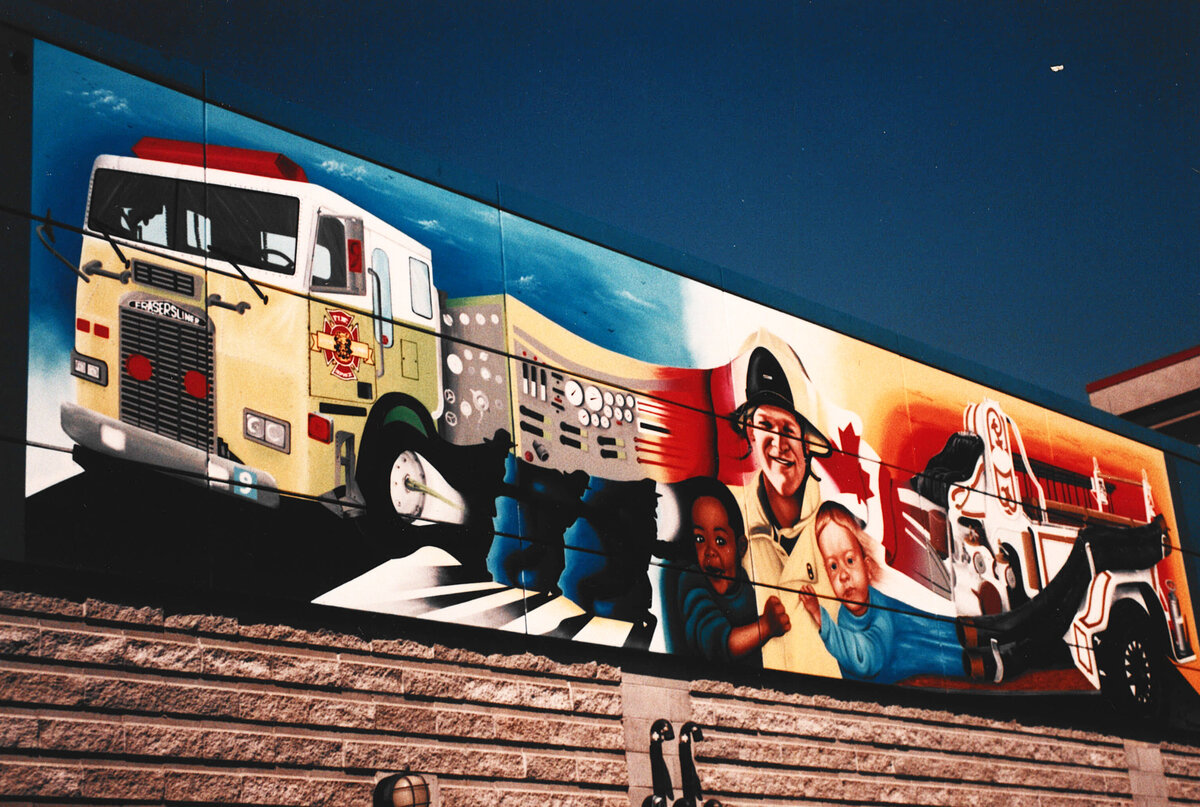 Brent Ray Fraser Firehall 9 Mural 1998