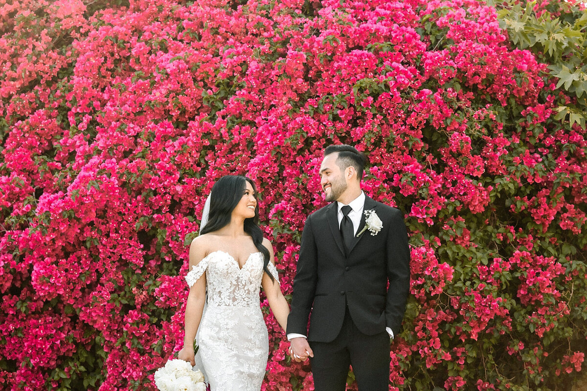 Colorful palm springs wedding 