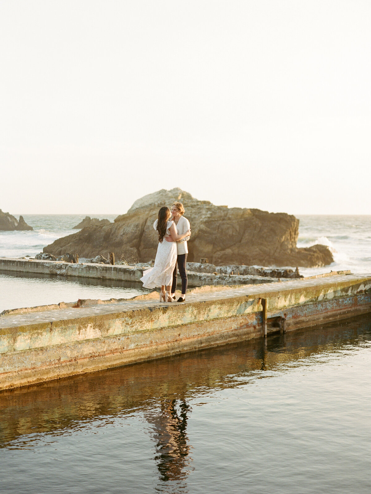 Therese + Melanie San Francisco Land's End Sutro Baths Engagement Session Cassie Valente Photography 0102