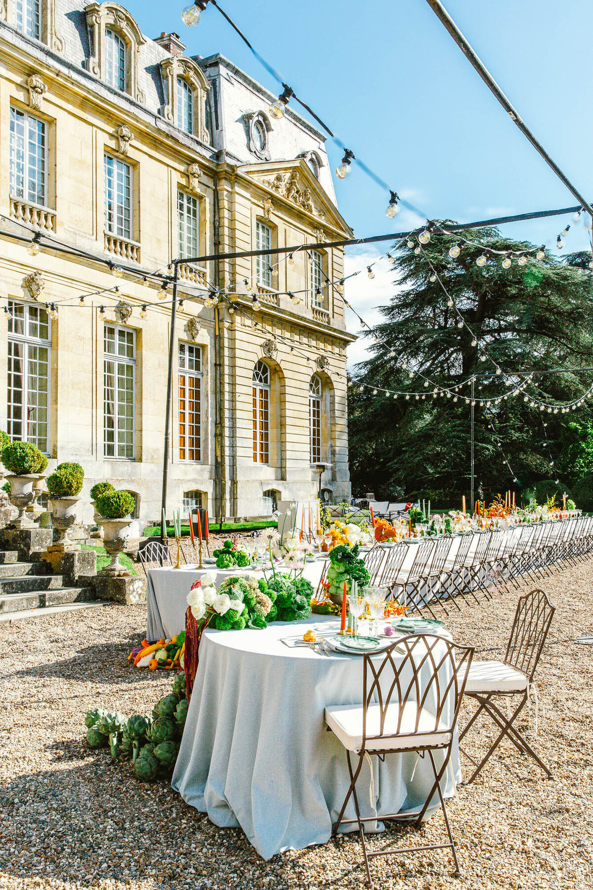 Wedding_Château _Champlâtreux_florist_trend _2025_vegetables_flowers_Capucineatelierfloral274
